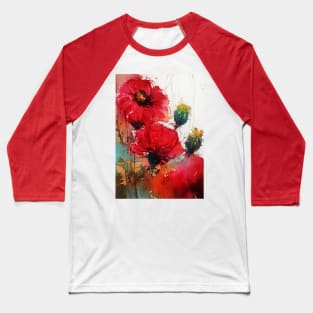 Loose Florals #01 Baseball T-Shirt